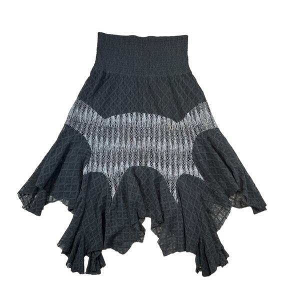 Free People Gray Asymmetric Skirt | Size S - Picture 1 of 5